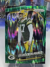  2025 Prizm Green Pulsar #290 Brandon McManus Green Bay Packers (Color Match)