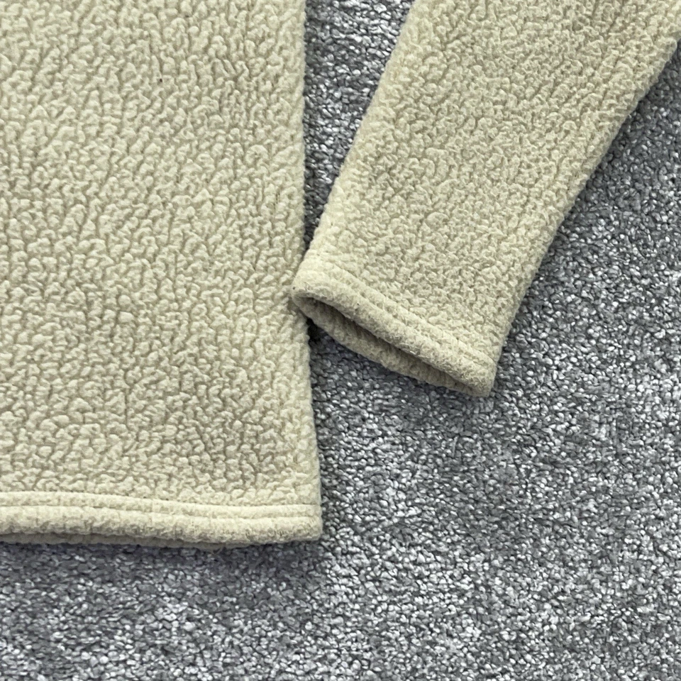 Suéter Vineyard Vines Para Hombres XS Heritage Sherpa 1/2 Cremallera Camel Beige Crema 200320 Foto 3 de 4