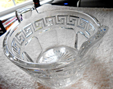 Heisey Ice Tub Greek Key Antiq c.1911 Ice Bowl Grecian Border