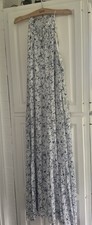 Pre-O Nine West Halter Type Maxi White/Blue Dress Sz:XL