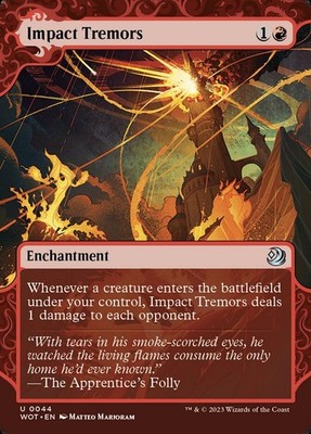 MTG Impact Tremors (44/103) Wilds of Eldraine Enchanting Tales LP