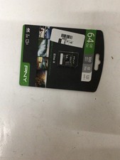 PNY Elite-X 64GB Micro SD Card, MicroSDXC, A1, V30, Class 10, 100MB/S 44237 