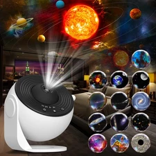 Galaxy Projector, 13 in 1 HD Planetarium Star Projector for Bedroom, 360 Rota...