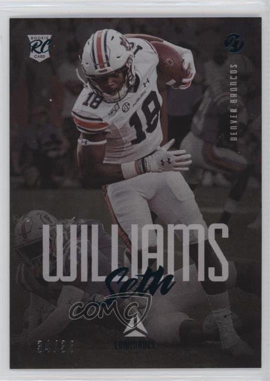 2021 Panini Luminance Rookie Teal 34/35 Seth Williams #170 Rookie RC wq8