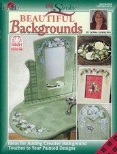 Beautiful Backgrounds One Stroke Decorative Painting Book Donna Dewberry