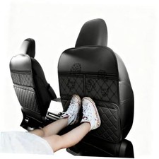 2 Pack kick mats back seat protector, backseat car organizer protectors for