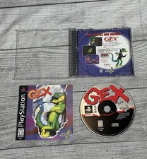 Gex PlayStation 1 PS1 Original Black Label Gex 1 Complete Tested CIB