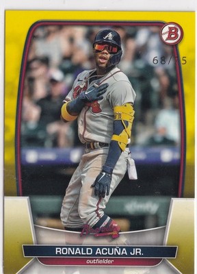 Ronald Acuna Jr. - /75 Yellow - 2023 Bowman