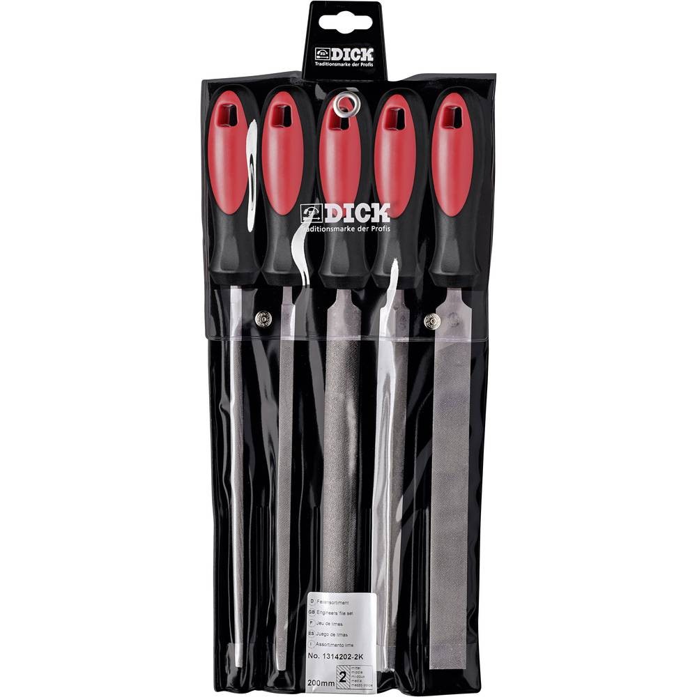 Set limes atelier Dick 1314202-2K en acier forgé haute durabilité pour ajustage