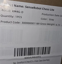 SenseRobot Lite — AI Robotic 2 in 1 Chess & Checkers Brand-New in Sealed Box