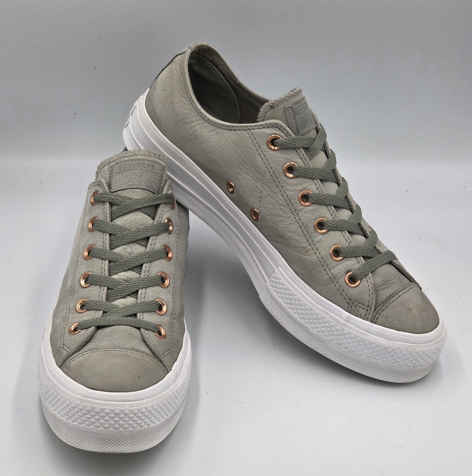 Converse CTAS Lift Platform Women's Size US 11 Sneakers Dark Stucco Leather thumbnail 7