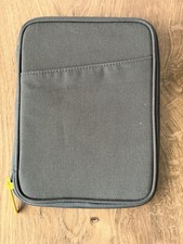 Estuche organizador gris de lona con cremallera Baronfig