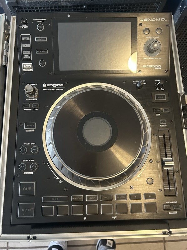 Denon DJ SC5000 Single CD/MP3 DJ Media Player Deck, USB Connection, Black