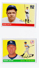 2020 Topps Archive Derek Jeter #88 and Babe Ruth #1