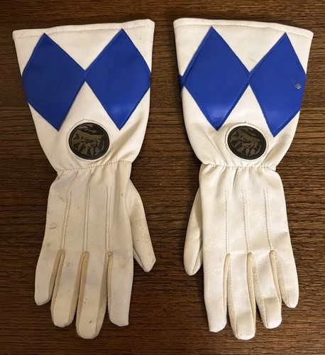 Mighty Morphin Power Rangers Blue Ranger Kid’s Gloves Vintage 1990’s