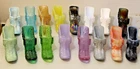 Vintage Boyd Lot Of 16 SLIPPERS SHOES Blue Slag Milk Glass Daisy Rose Floral Bow