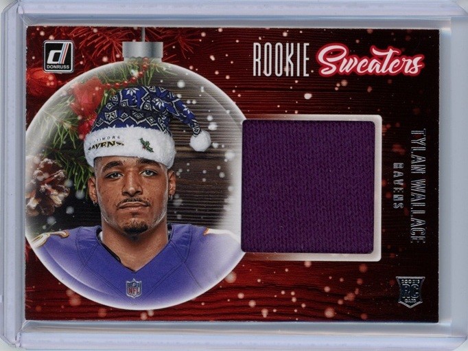 Tylan Wallace 2021 Donruss #RS-TWA Baltimore Ravens Rookie Holiday Sweater RC