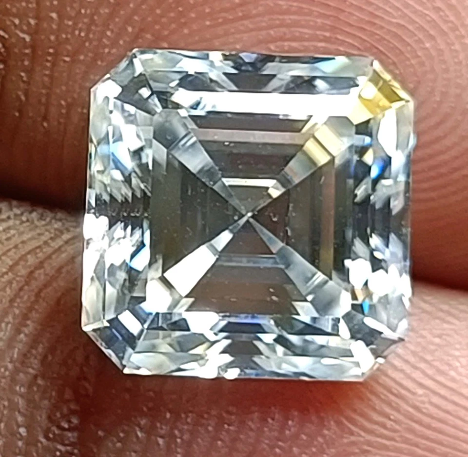 Lab Grown CVD Loose Diamond 3.00 Carat Color D VVS2 Asscher Certified Grown 5AJU - Image 2 of 4