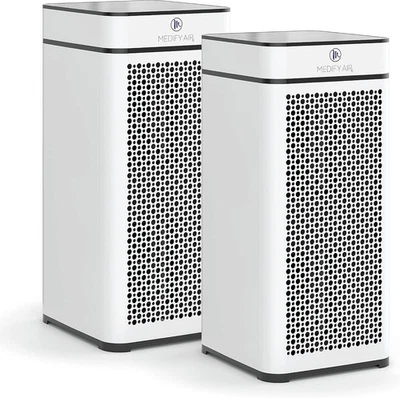 MEDIFY AIR MA-40 Air Purifier with True HEPA H13 Filter | 1793 ft² Coverage in 1hr | 2-Pack