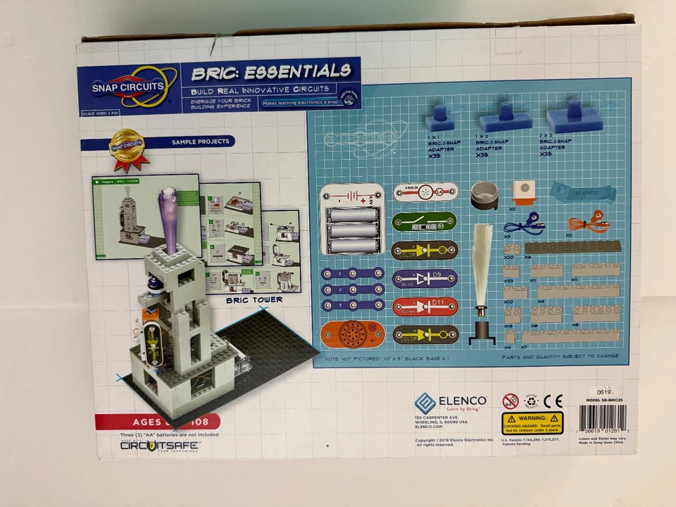 Snap Circuits BRIC: Essentials | Brick & Electronics Exploration Kit NEW - Image 3 of 3