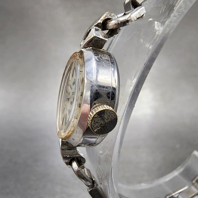 Vintage Seiko Solar Womens 10-7550 Diashock Gold Tone Wind Up