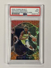 2020 Panini Select Concourse Anthony Edwards  Red White Orange Flash Prizm (RC)