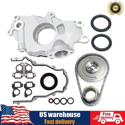 M295 Oil Pump + Timing Chain + Gasket f/ Chevrolet GM 4.8L 5.3L 6.0L LS1 LS2 LS3