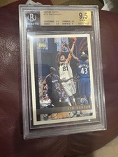 Tim Duncan 1997-98 Topps #115 BGS 9.5 Rookie Card. rookie card picture