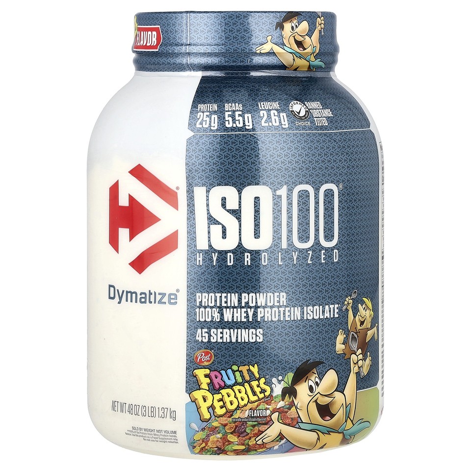ISO100® Hydrolyzed, 100% Whey Protein Isolate, Post® Fruity Pebbles™, 3 lb (1.37