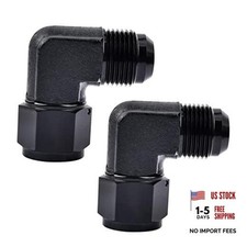 Female to AN10 Male Flare 90 Degree Swivel Fitting Adapter Aluminium 10AN