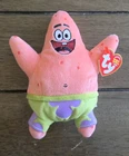 Vintage NEW 2004 Ty Beanie Baby Babies Patrick Star SpongeBob SquarePants NWT
