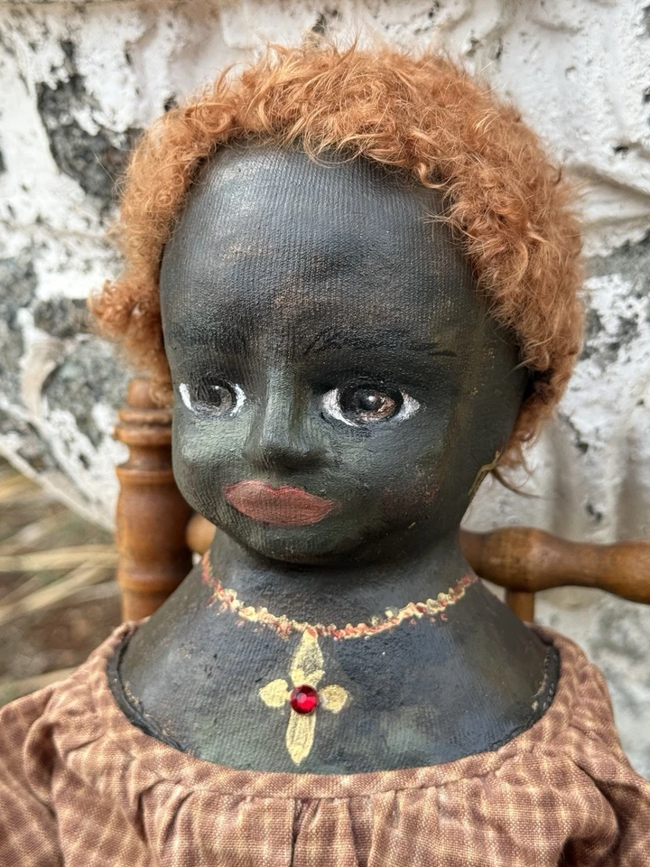 African American Black Izannah Walker Artist Doll Majestic Vibrant Autumn Colors - Image 3 of 4