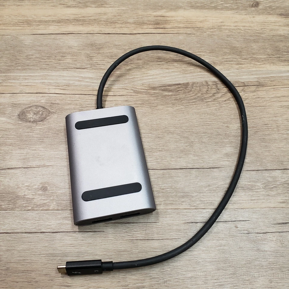 Sabrent Thunderbolt 3 to Dual HDMI 2.0 Display Adapter TH-3HD2 *Tested* - Image 3 of 4