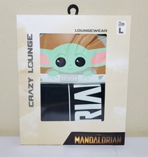 Star Wars Lounge Wear Pajamas Large - Baby Yoda Mandalorian by Crazy Lounge
