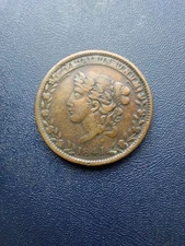 1841 HARD TIMES TOKEN, MILLIONS FOR DEFENCE NOT 1 CENT FOR TRIBUTE.!!