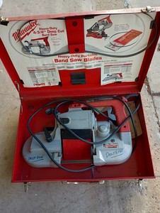 Milwaukee 6224 Heavy-Duty Deep Cut Portable Band Saw 4-3/4 in Capacity w/ Case