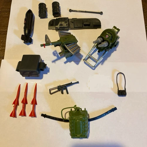 Vintage 80’s Gi Joe ARAH Lot Parts Weapons Accessories Automatic Guns Parachute