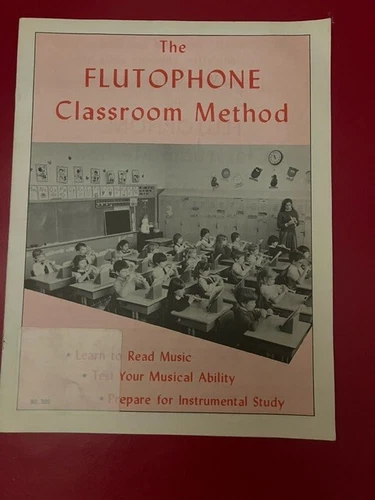 Vintage Flutophone Classroom Method Guide 1975 Van Pelt Ruddick Trophy music co