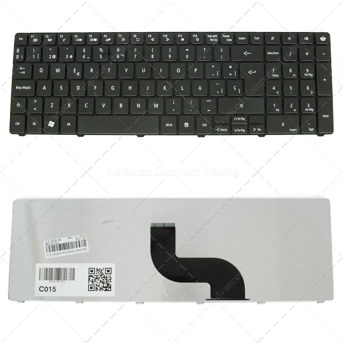 TECLADO ESPAÑOL para portátil PACKARD BELL Easynote TE69KB Notebook NEGRO NUEVO