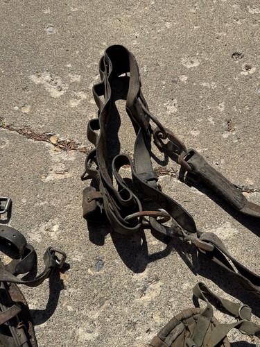 Vtg MELLING FORGING CO. LINEMAN POLE TREE CLIMBING SPIKES Climbing Belt & Pouch - Picture 6 of 24