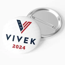 Vivek 2024 Presidential Campaign Pinback Button / VR24-101