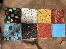 6 Fabric Squares Cat Pattern
