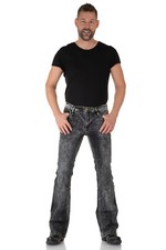 Jeans uomo bootcut Comycom "CUT BLACK J."