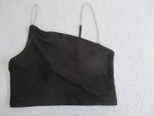Womens H M Divided black tank top sz S