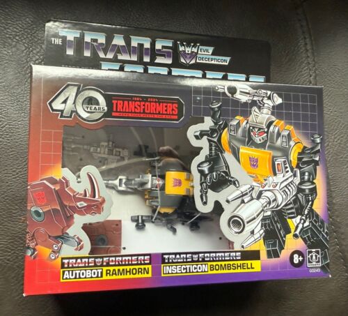 Transformers * BOMBSHELL & RAMHORN G1 40th Anniversary Exclusive Insecticon NEW - Picture 2 of 6