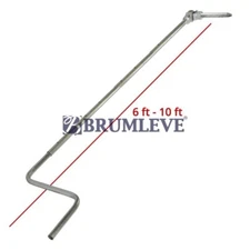 Brumleve® Ratchet Down Crank Assembled 6-10 feet / Long Adjustable