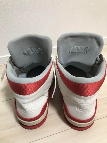 LOUIS VUITTON 19SS High Cut Sneakers Men Size11/US12 White/Red With Box - Picture 5 of 10