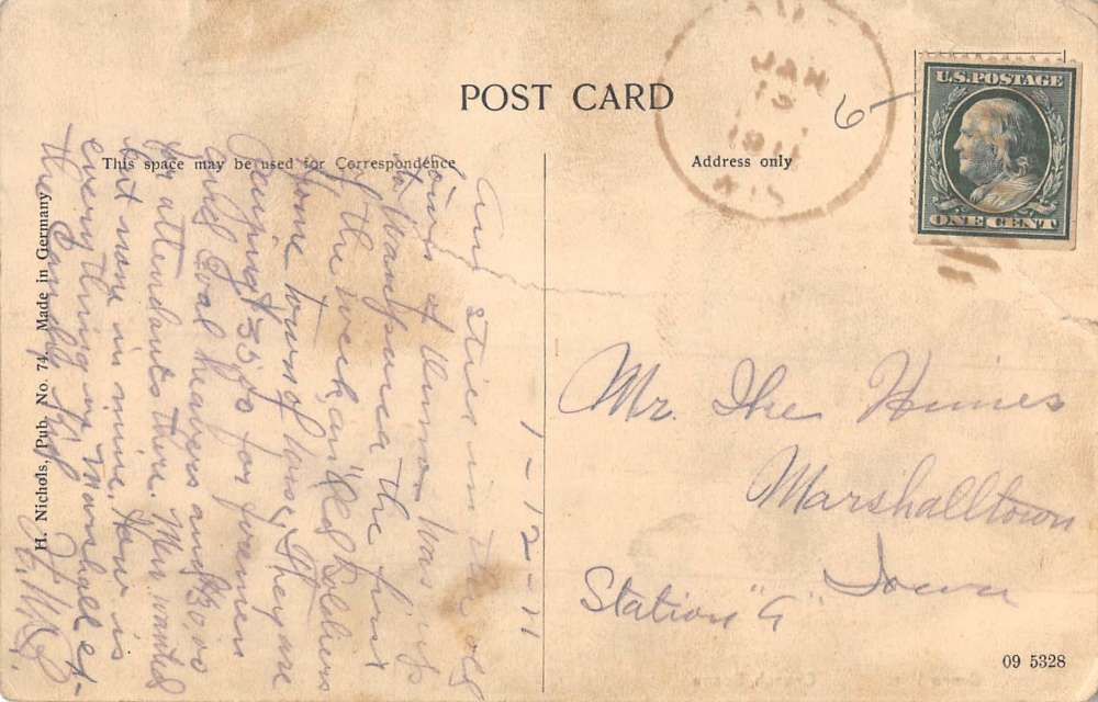 Omro Wisconsin Church Scene Street View Antique Postcard K101312 eBay