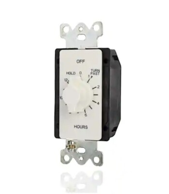 #ad Tork A512HHW 20 Amp 12 Hr In Wall Auto Off Spring Wound WHITE Timer 277V AC NEW $60.95