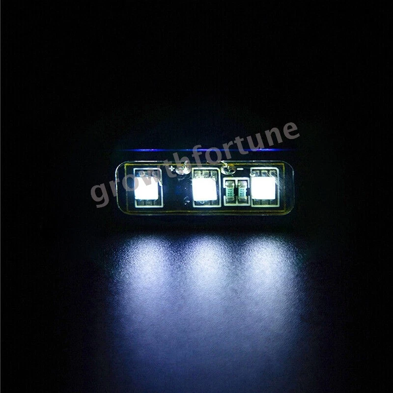 Luz LED universal para matrícula de motocicleta blanca brillante luz trasera moto Foto 2 de 4